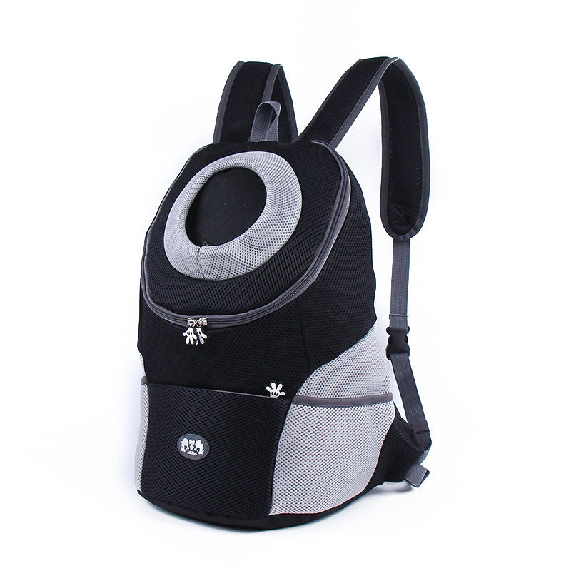 Hot new fashion pet go out backpack chest type backpack go out breathable portable bag dog supplies