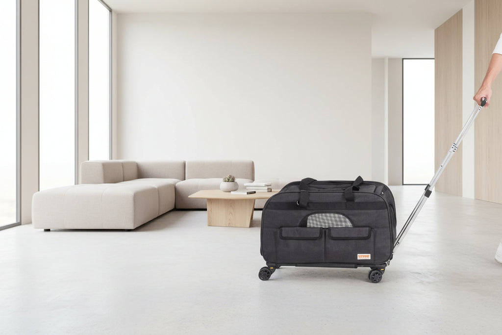 Rolling Pet Carrier With Wheels – Comfortable, Secure & Travel-Ready