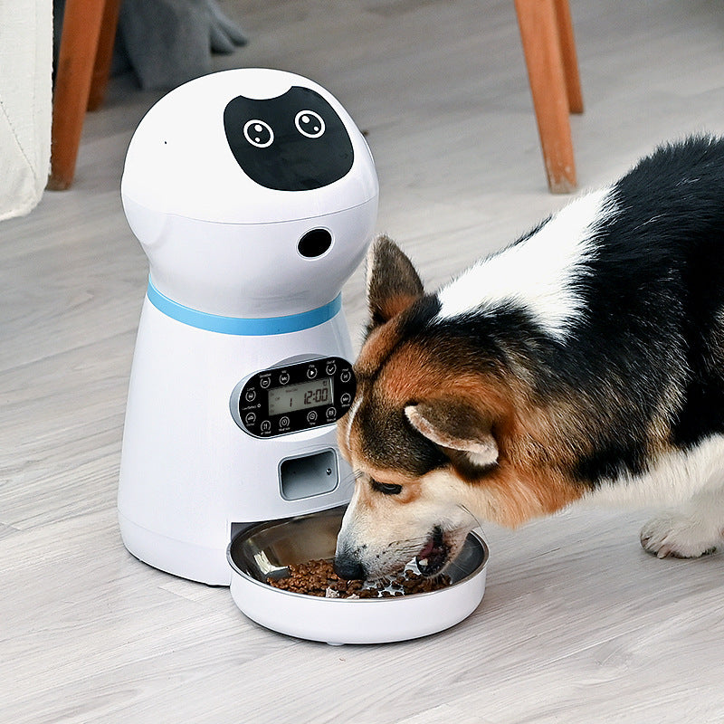 Automatic Pet Feeder with Stainless Steel Bowl