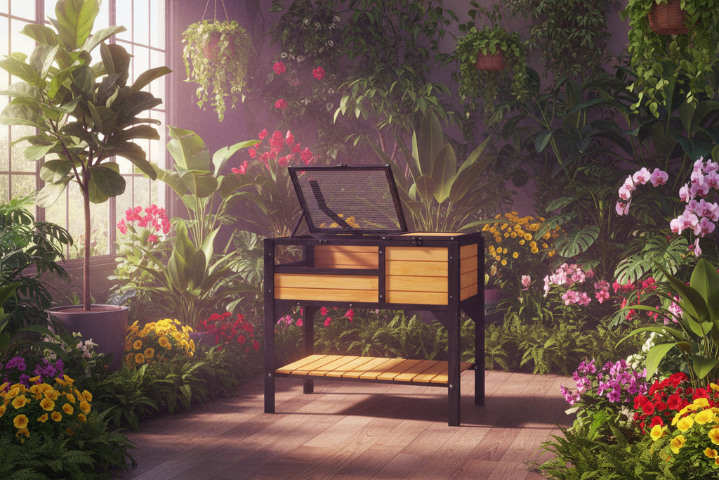 Wooden Tortoise House & Reptile Habitat