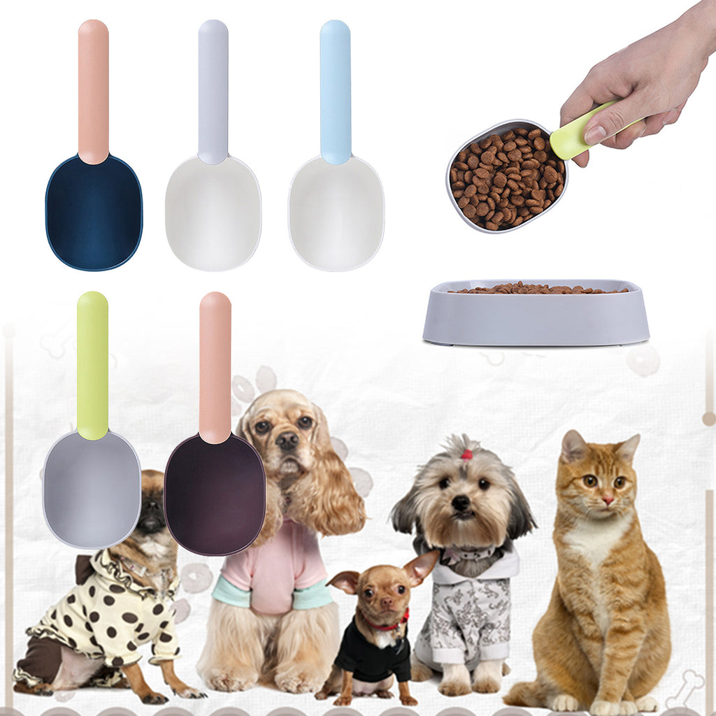 Pet Food Scoop with Bag Clip – Accurate Measuring & Fresh Food Storage