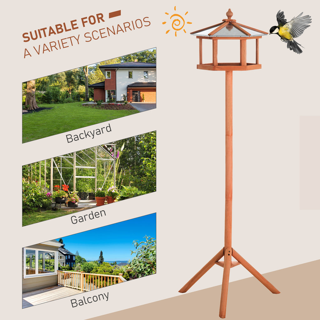 Wooden Bird Feeding Station – Garden Bird Table (153 cm)