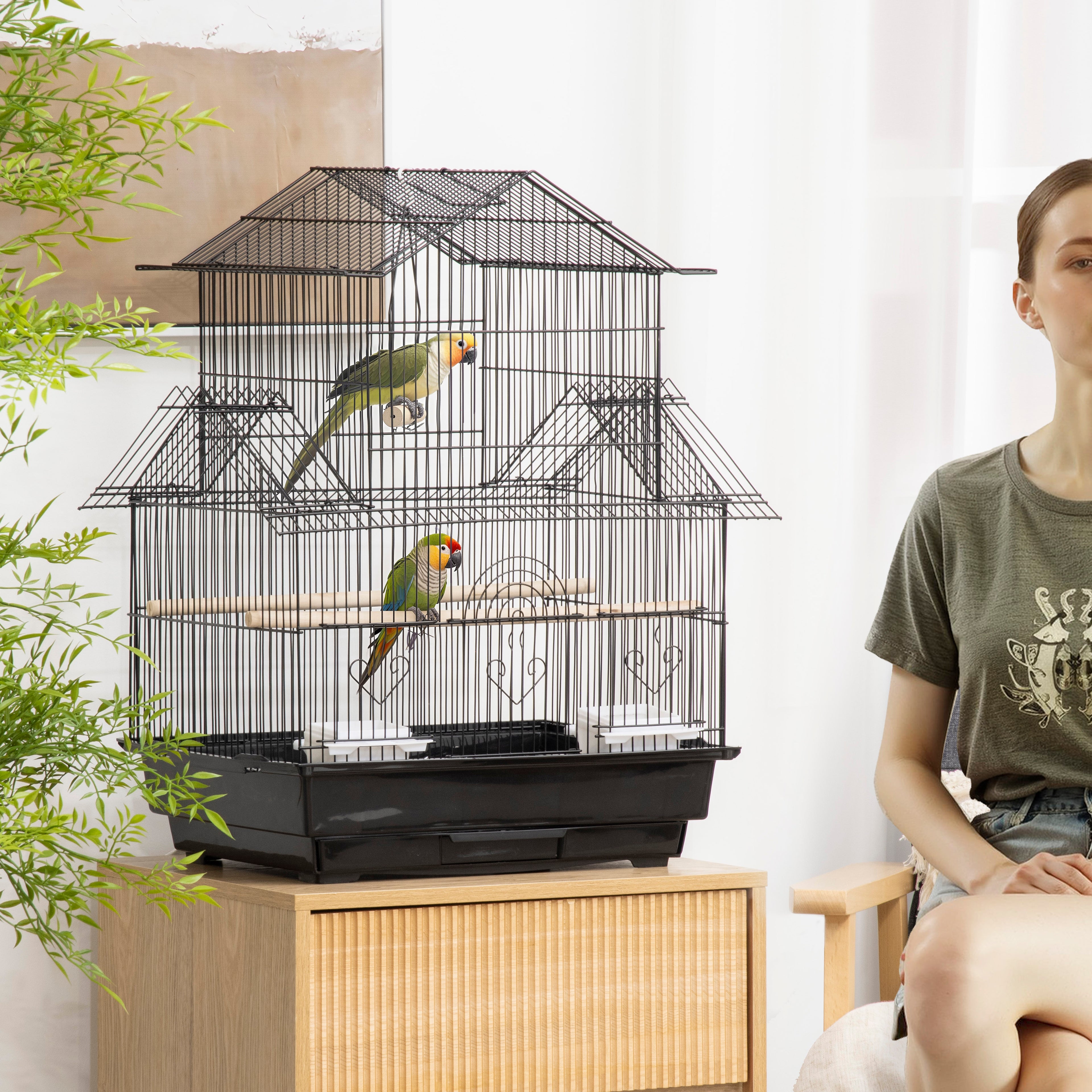 PawHut Metal Bird Cage
