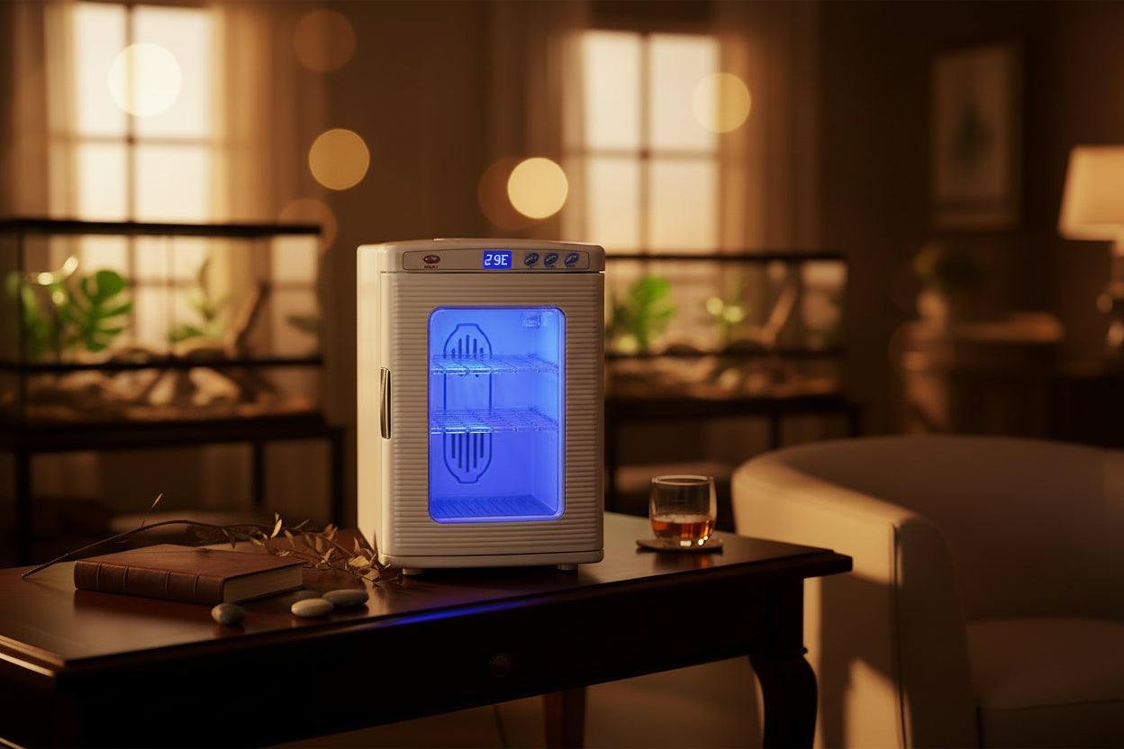 Digital Reptile Egg Incubator – Temperature Controlled (25L, White)