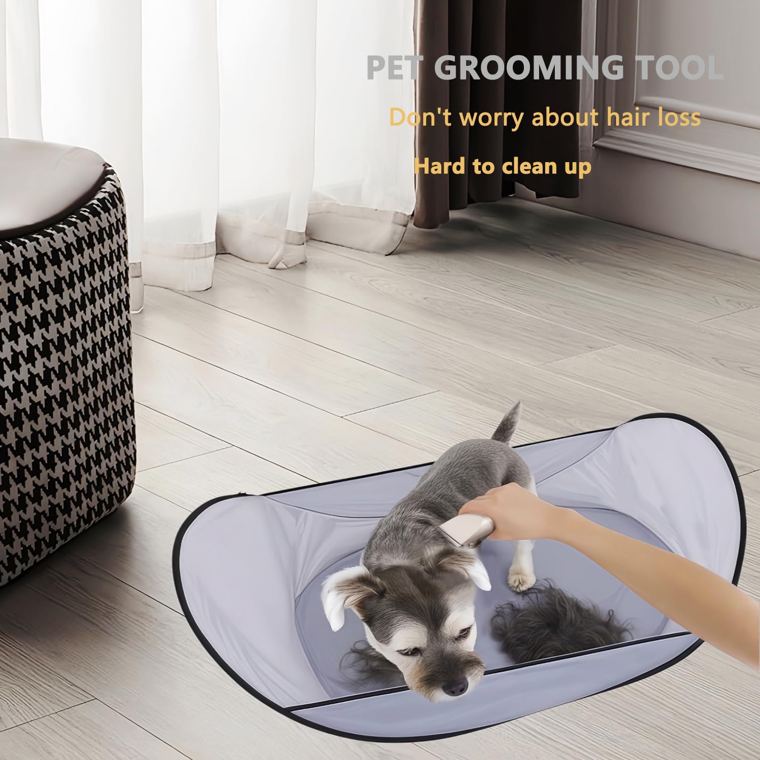 Pet Grooming Hair Catcher Cape