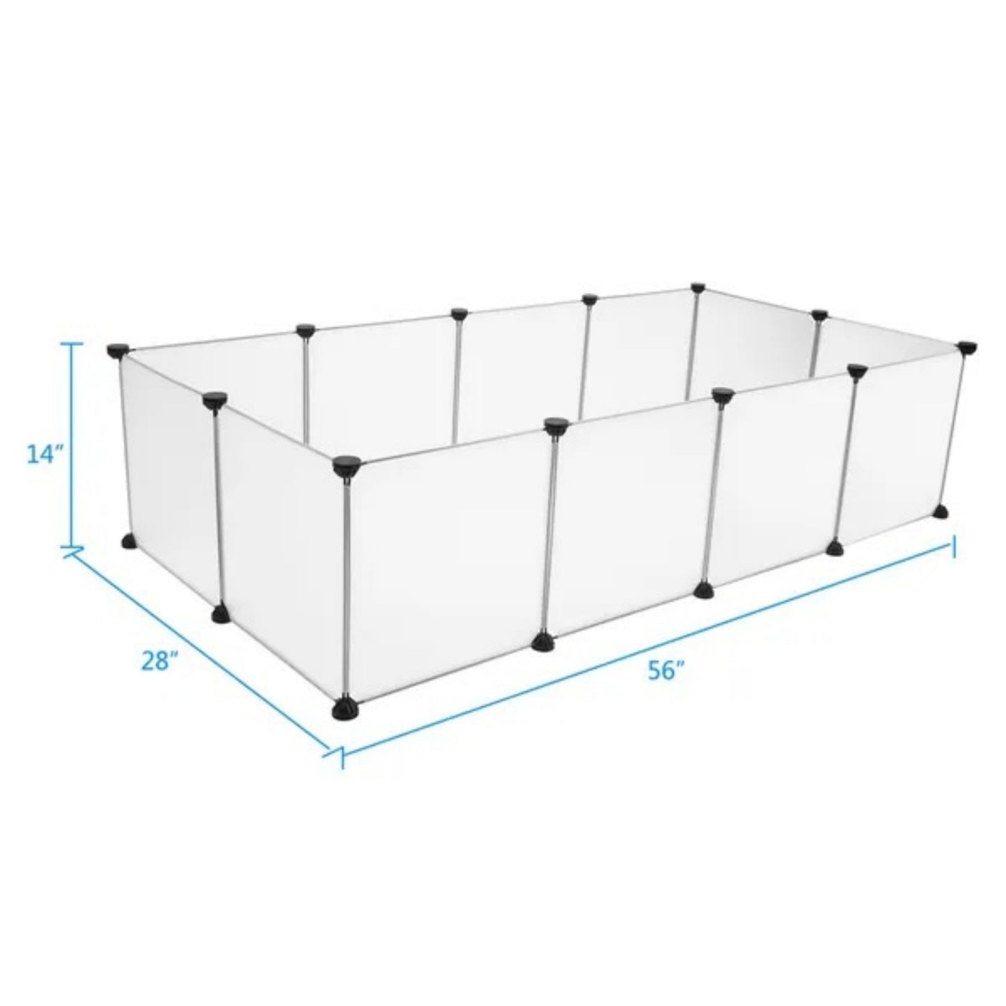 Pet Playpen, Portable Large Plastic Yard Fence Small Animals, Puppy Kennel Crate Fence Tent RT