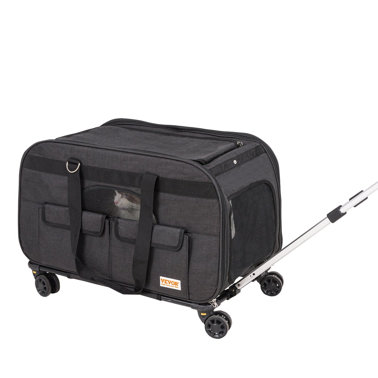 Rolling Pet Carrier With Wheels – Comfortable, Secure & Travel-Ready