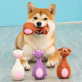 Cute Latex Dog Chew Toys – 4-Piece Set