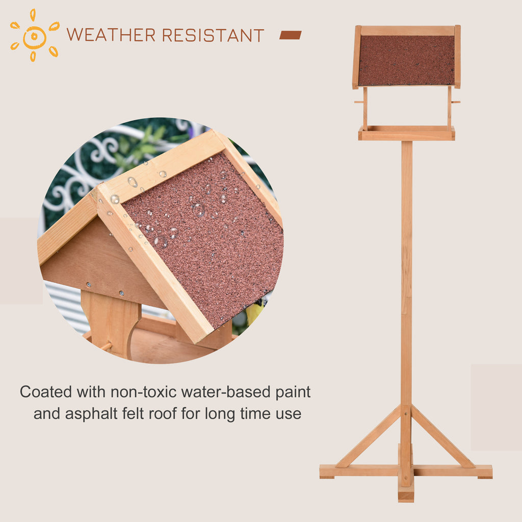 Wooden Bird Feeding Station – Freestanding Garden Bird Table