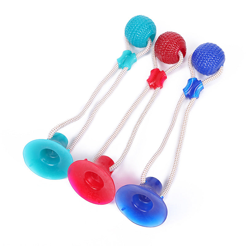 Bite-Resistant Dog Suction Cup Pull Toy