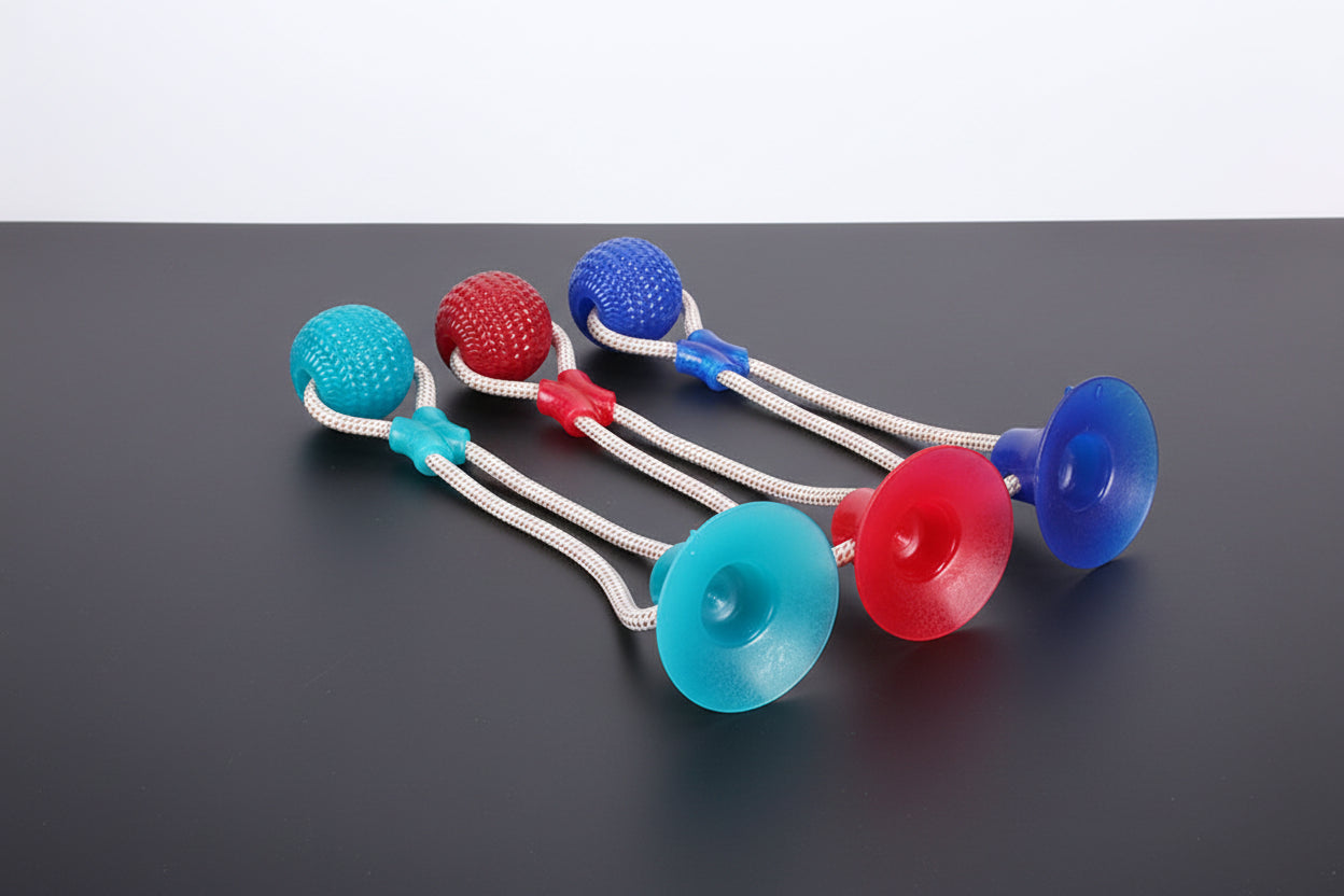 Bite-Resistant Dog Suction Cup Pull Toy