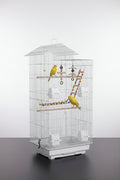 PawHut Tall Bird Cage with Accessories & Toys