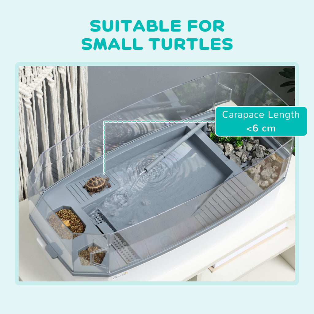 Turtle Tank Kit – All-in-One Aquatic Habitat with Basking Platform