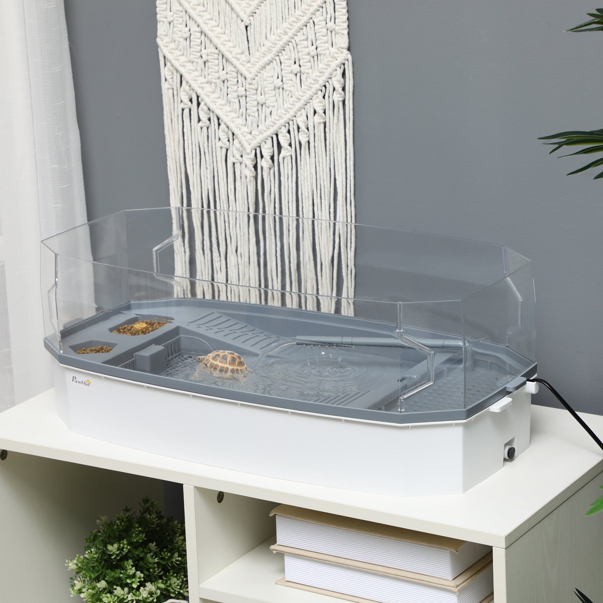 Turtle Tank Kit – All-in-One Aquatic Habitat with Basking Platform