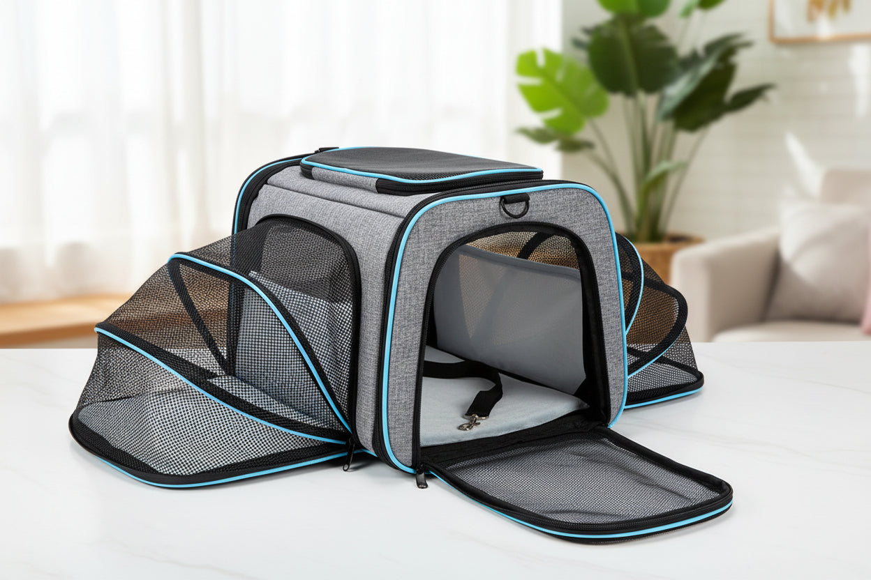 Rolling Pet Carrier with Wheels – Airline Approved