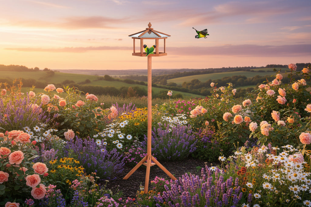 Wooden Bird Feeding Station – Garden Bird Table (153 cm)