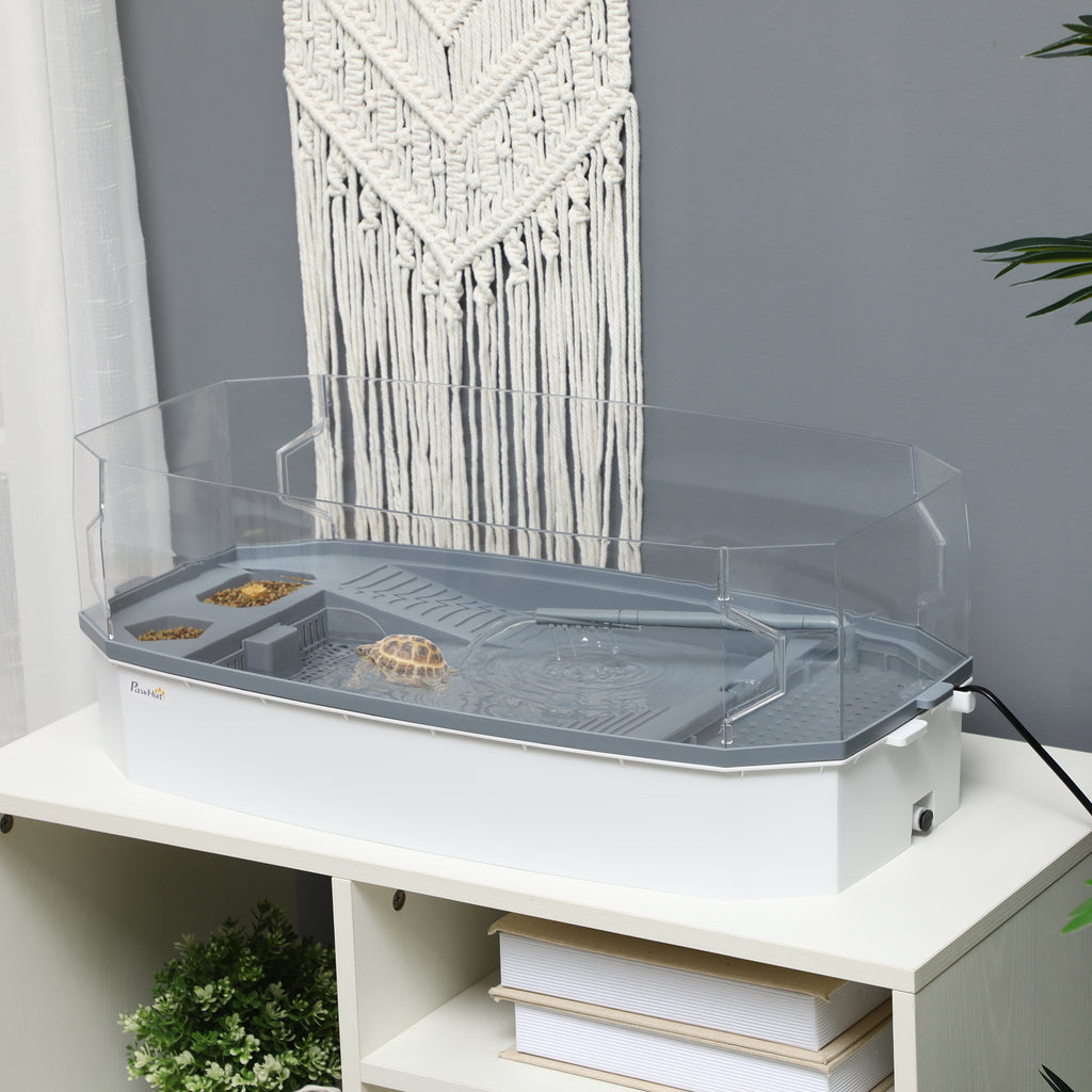 Turtle Tank Kit – All-in-One Aquatic Habitat with Basking Platform