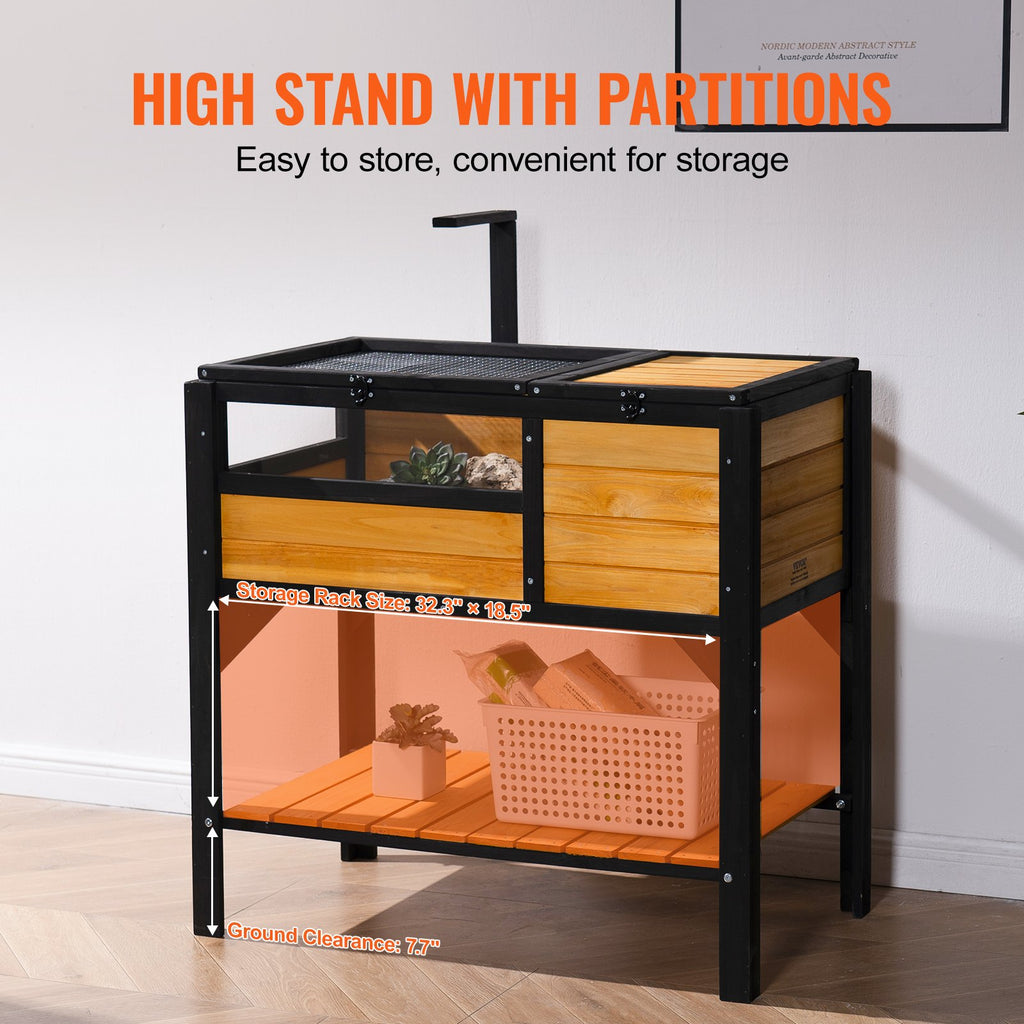 Wooden Tortoise House & Reptile Habitat