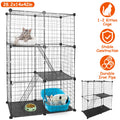 3-Tier Cat Playpen Cage – Indoor Metal Cat House