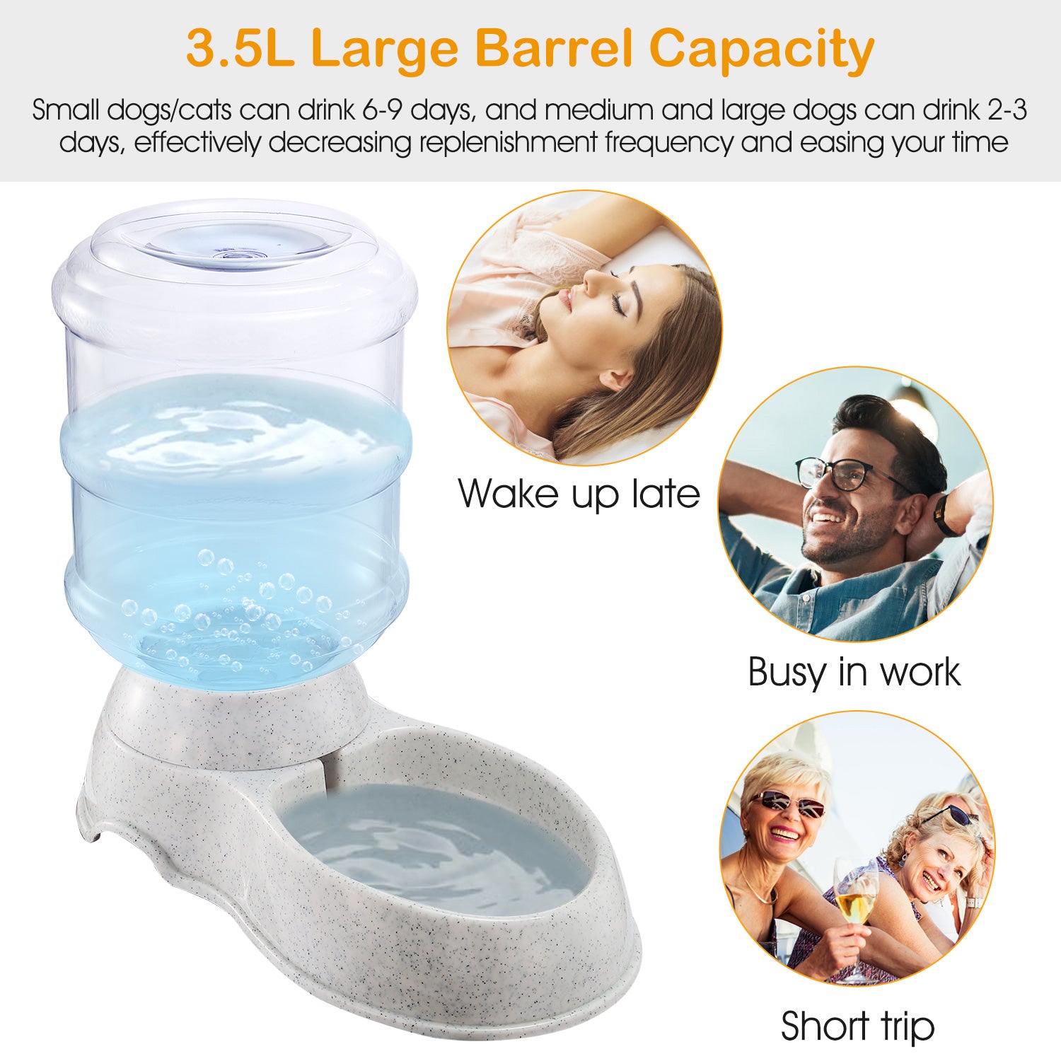 3.5L / 1 Gallon Automatic Pet Water Dispenser
