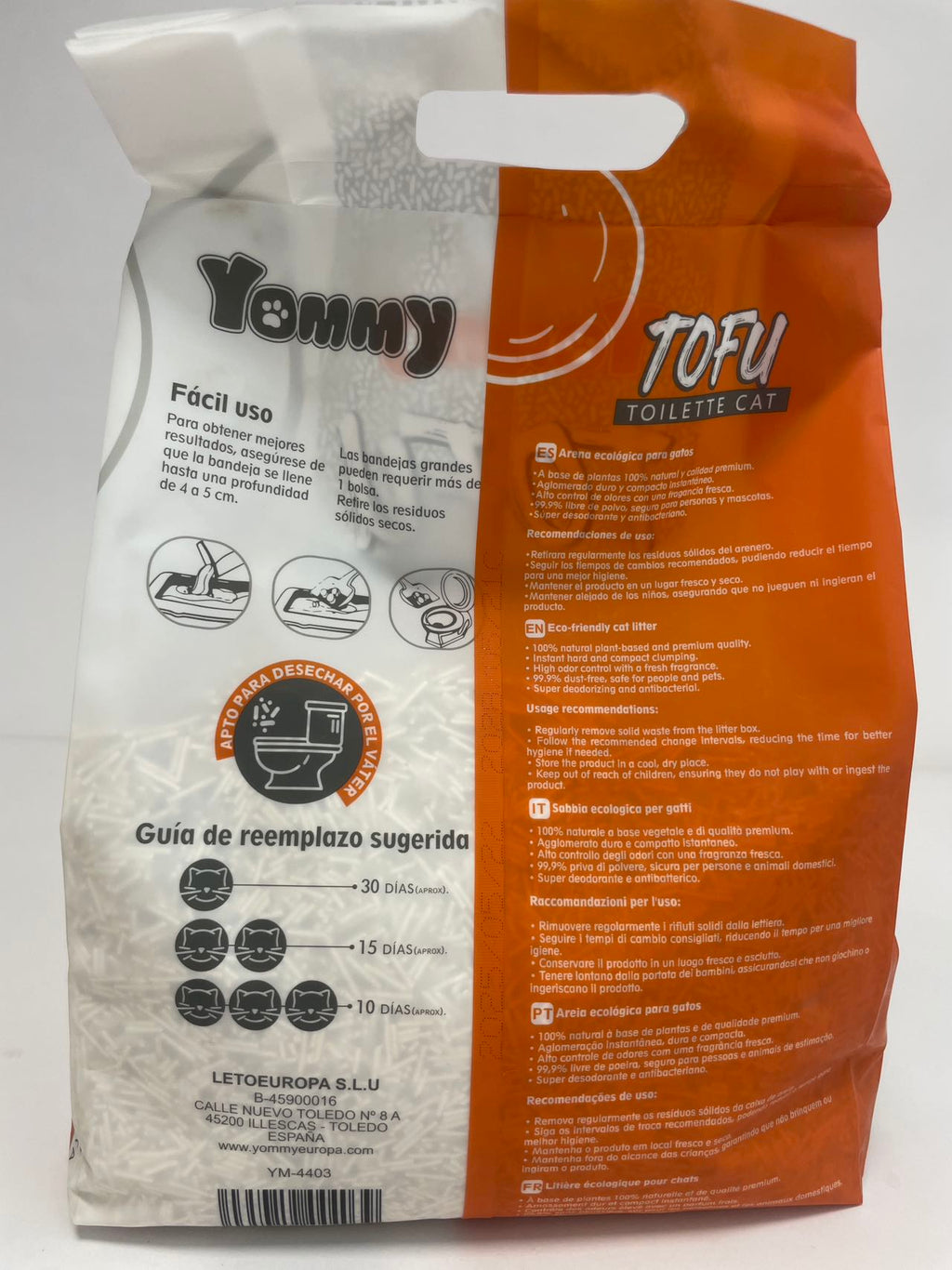 6L Pure Tofu Cat Litter – Natural, Low-Dust, Fast Clumping