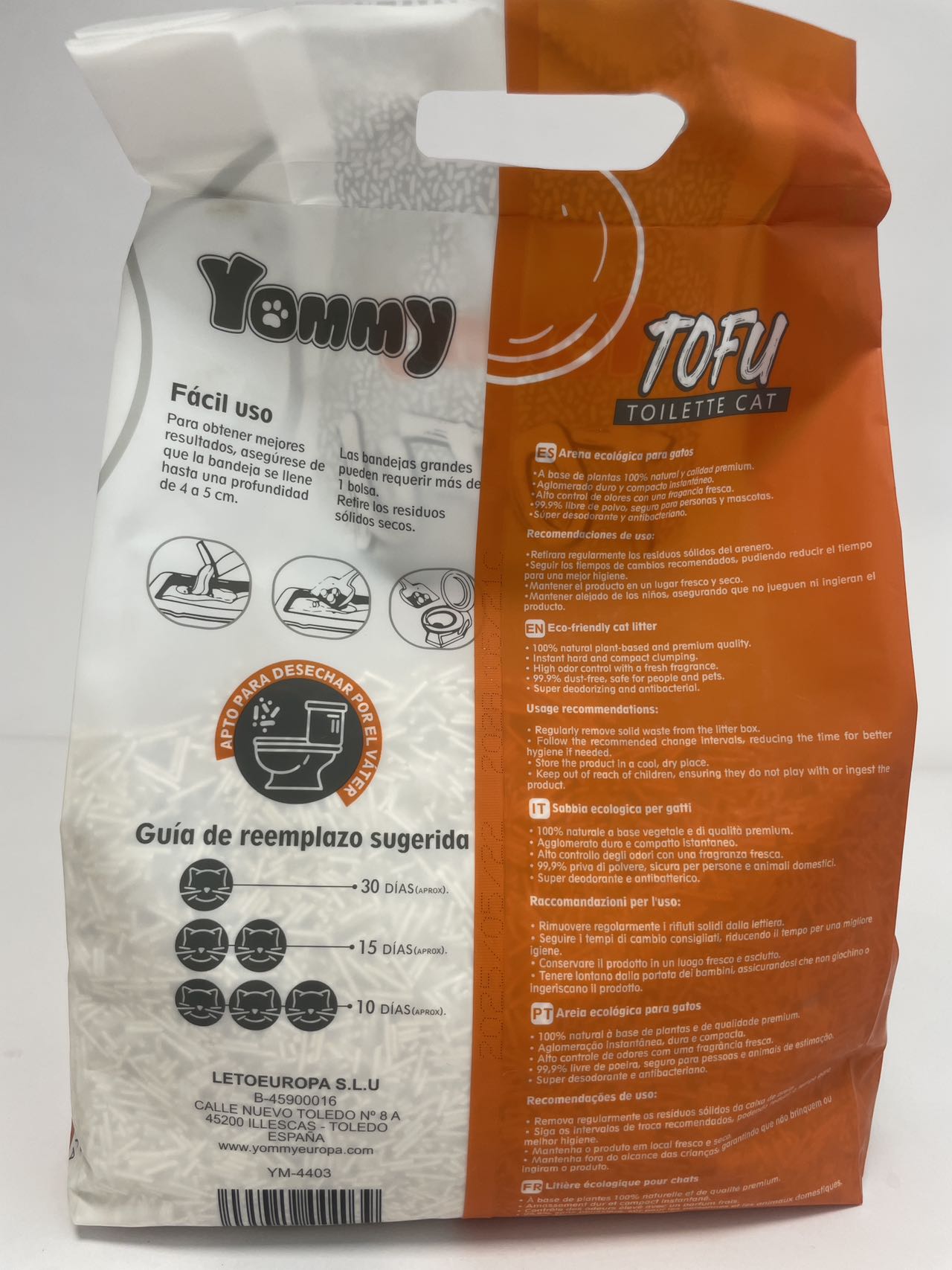 6L Pure Tofu Cat Litter – Natural, Low-Dust, Fast Clumping