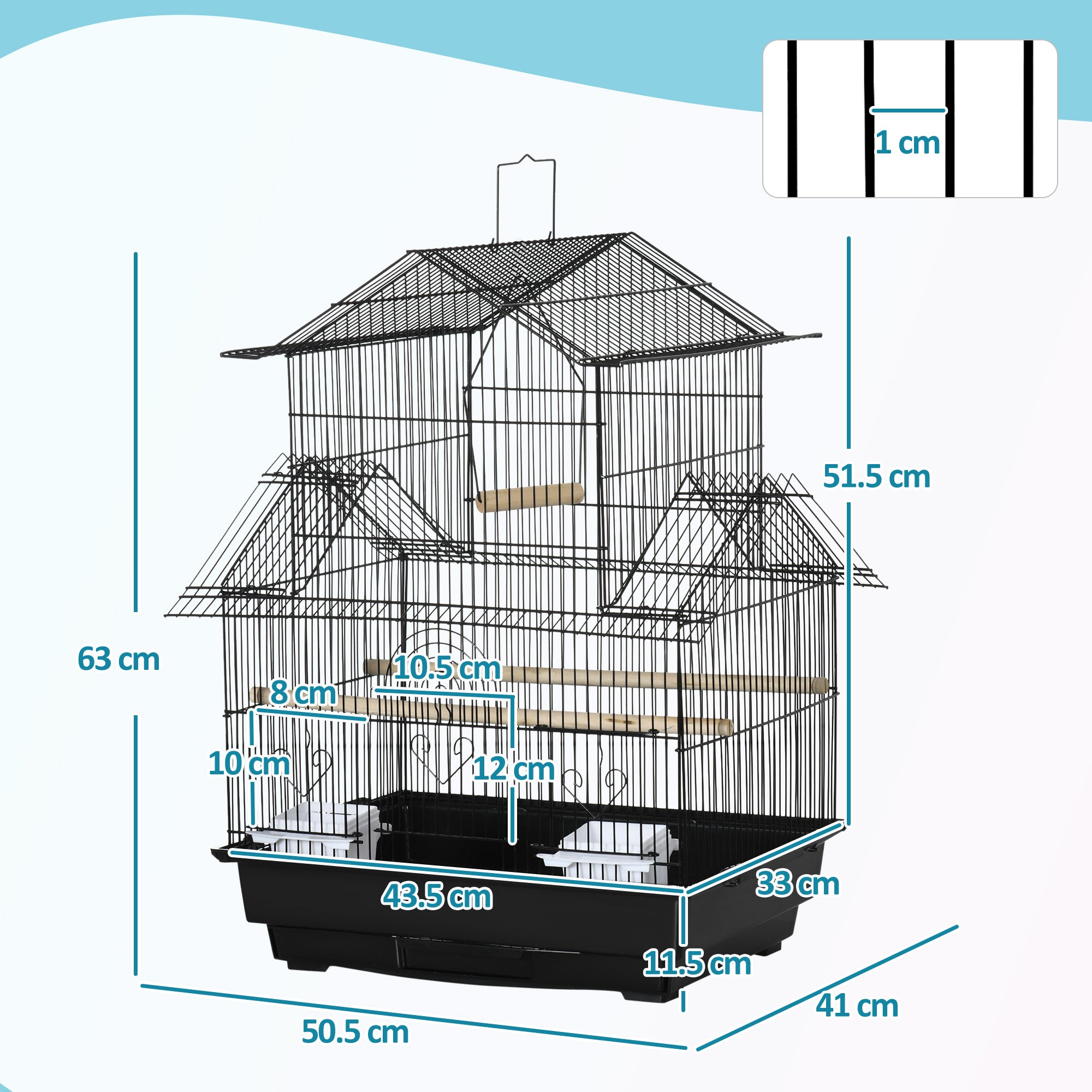 PawHut Metal Bird Cage