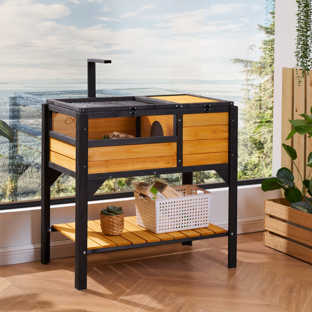 Wooden Tortoise House & Reptile Habitat
