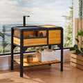 Wooden Tortoise House & Reptile Habitat