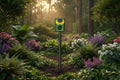 Solar Ultrasonic Animal Repeller with Flame Light