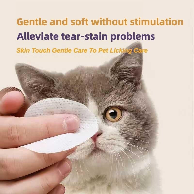 Pet Eye Wipes – Gentle Eye Care for Dogs & Cats (200 Wipes)