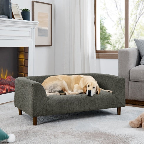Pet Sofa with Backrest & Armrests – Modern Comfort for Medium & Large Dogs