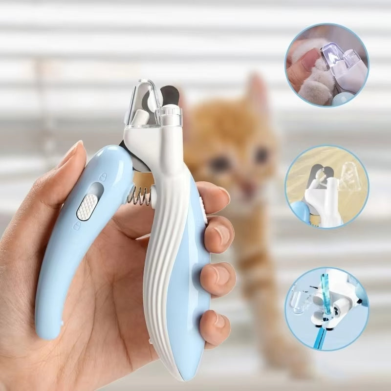 LED Pet Nail Clippers – Labor-Saving Grooming Scissors for Dogs & Cats