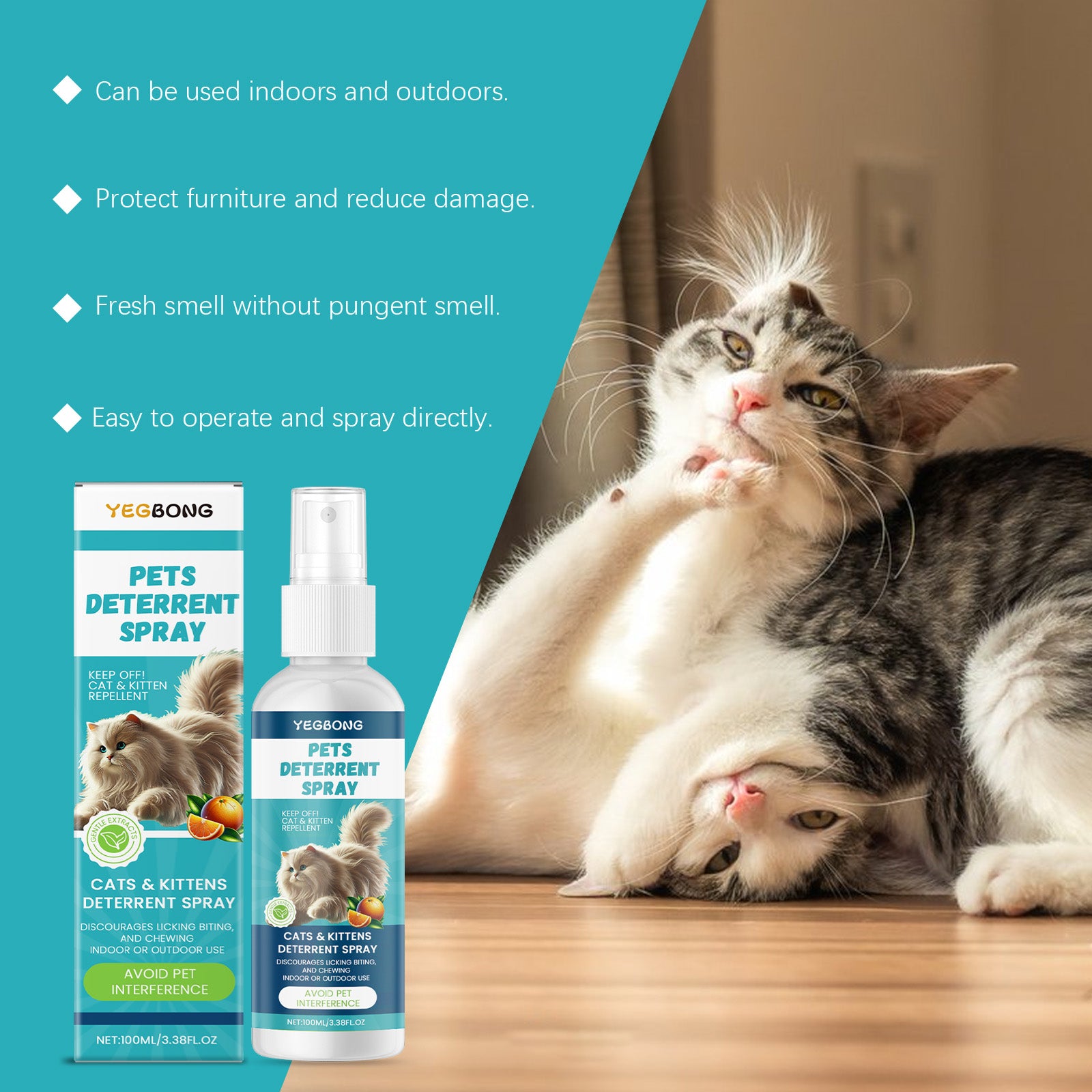 Yegbong Cat Anti-Scratch Spray