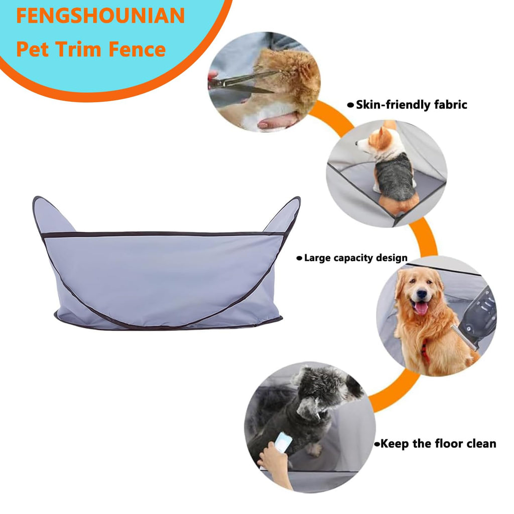 Pet Grooming Hair Catcher Cape