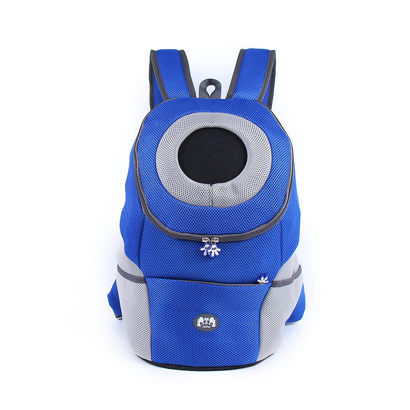 Hot new fashion pet go out backpack chest type backpack go out breathable portable bag dog supplies