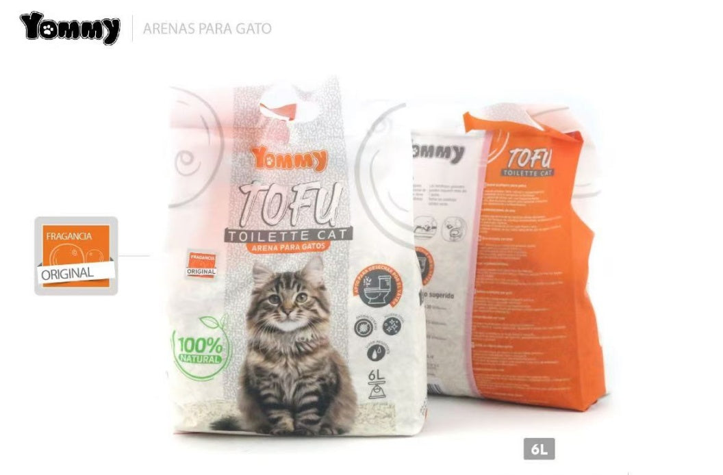 6L Pure Tofu Cat Litter – Natural, Low-Dust, Fast Clumping