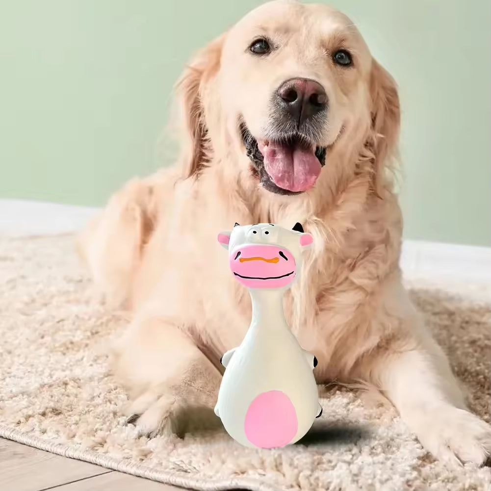Cute Latex Dog Chew Toys – 4-Piece Set