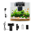 3.5 Gallon Smart Aquarium Fish Tank – Clear GPPS, Self-Cleaning, 3-Color LED
