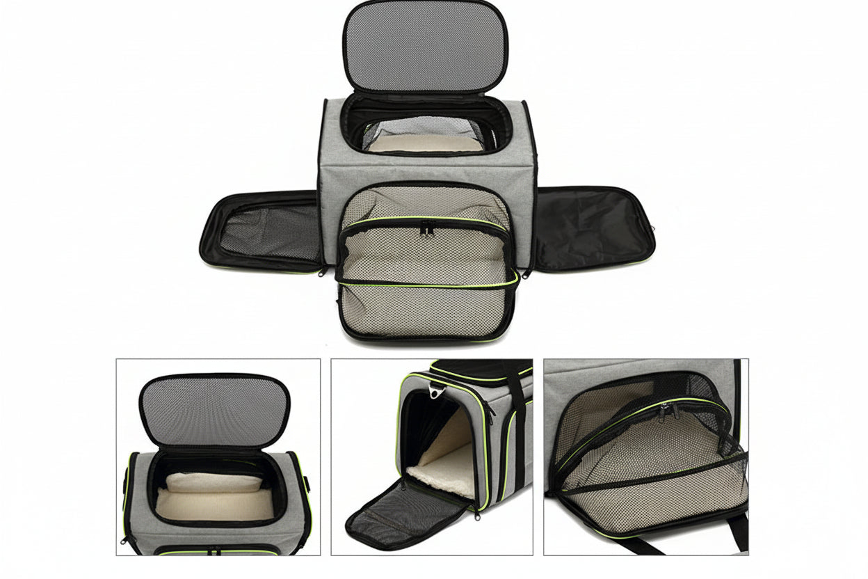 Rolling Pet Carrier with Wheels – Airline Approved