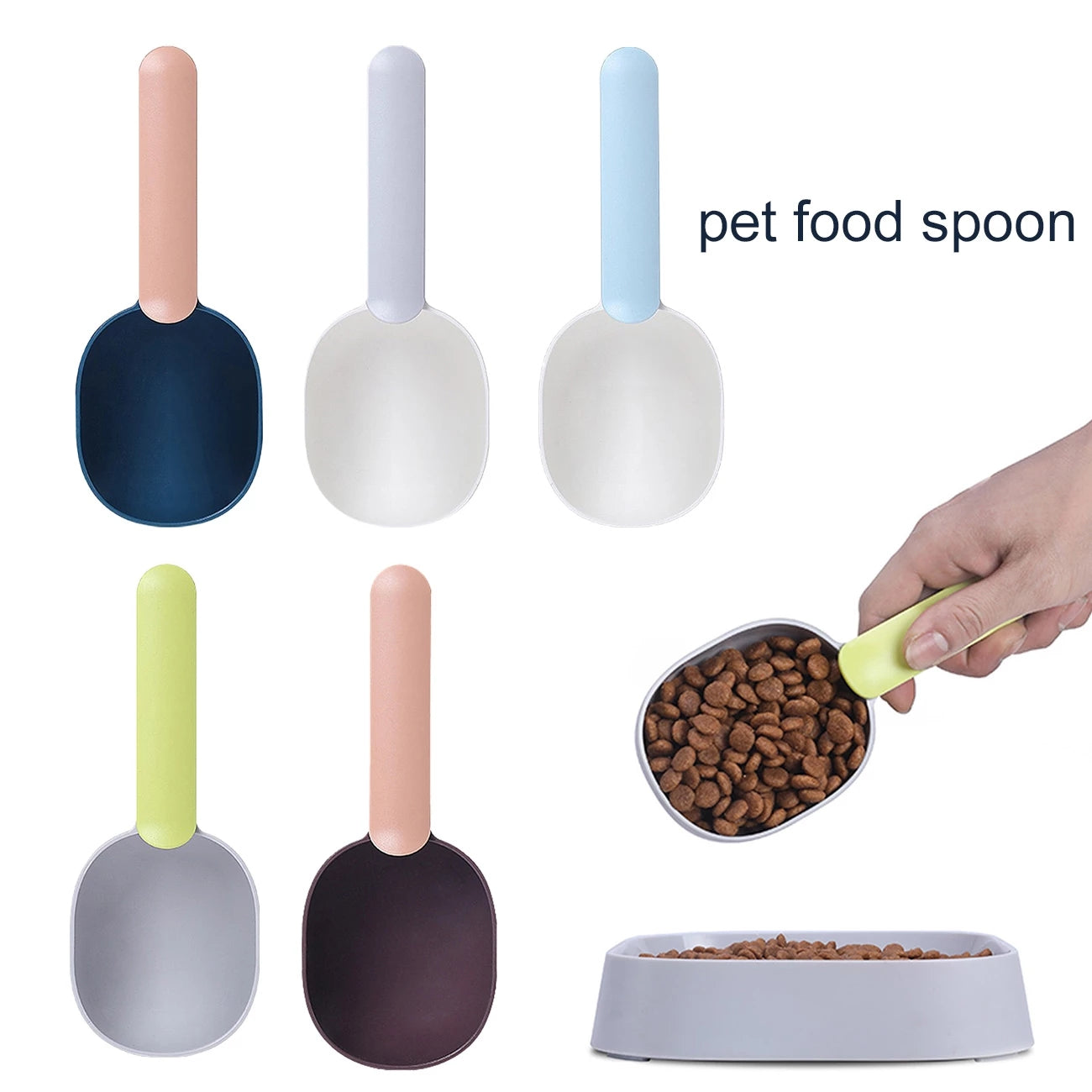 Pet Food Scoop with Bag Clip – Accurate Measuring & Fresh Food Storage