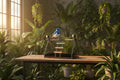 PawHut Parrot Stand with Wood Perch, Ladder & Feeder
