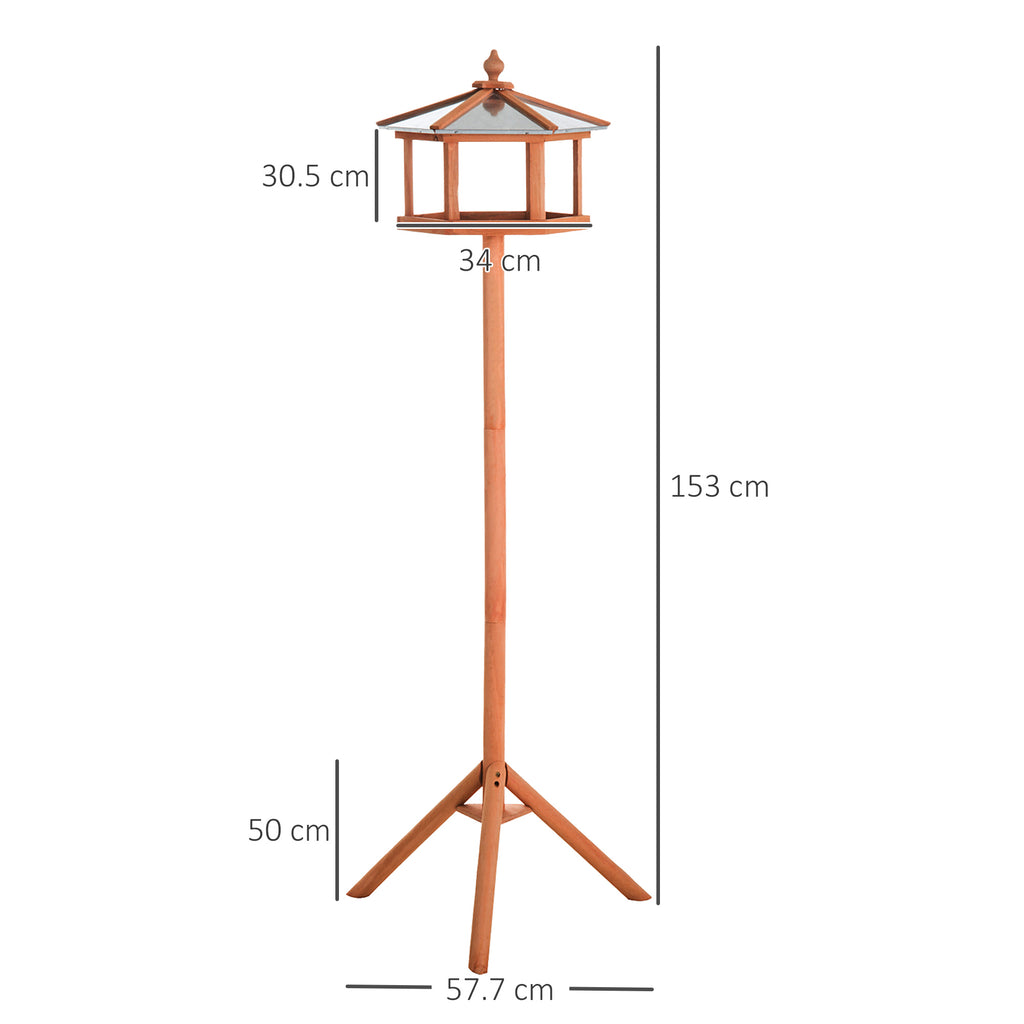 Wooden Bird Feeding Station – Garden Bird Table (153 cm)